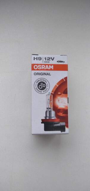 Лампа автомобильная торговой марки OSRAM, тип H9 12V 65W, артикул 64213, изготовитель OSRAM GmbH (Германия)