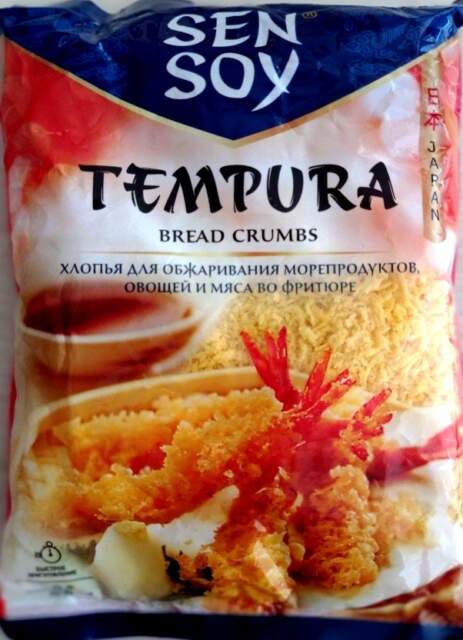 Японские панировочные хлопья «TEMPURA» торговой марки «Sen Soy», в упаковке «РР 5», масса нетто 100 г, изготовитель «Sumimoto Technology Corporation» (Вьетнам)