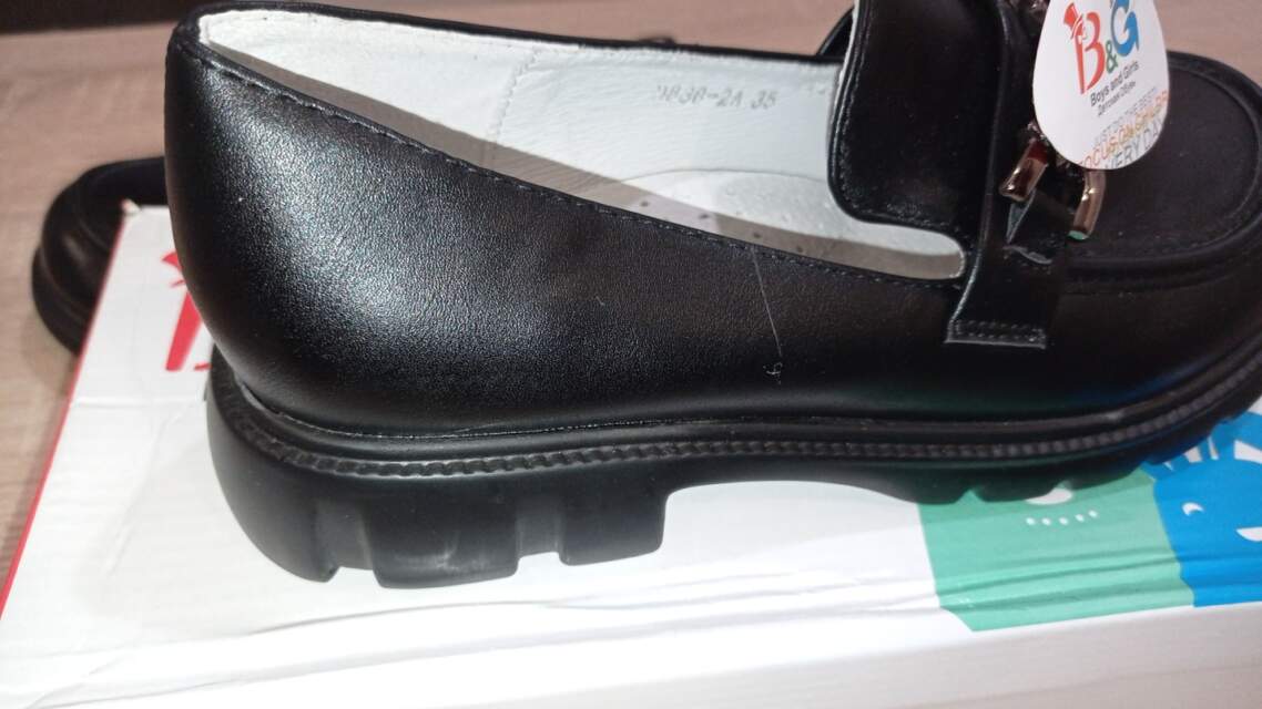 Туфли детские (школьная группа) торговой марки «B&G», артикул D838-2A, изготовитель «TAIZHOU NINCOS TRADE CO.,LTD» (Китай)